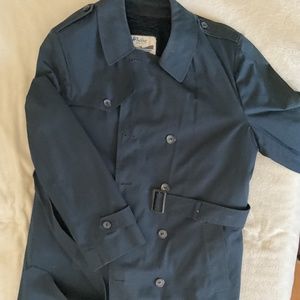 Navy Blue Trench Coat